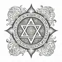 seal of king solomon tattoo design idea