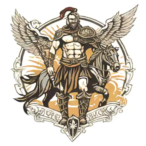gaelic gladiator tattoo design idea