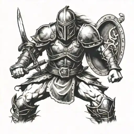 gaelic gladiator tattoo design idea