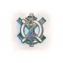 the phrase "but God" where the T is a cross and the word "but" is in cursive and God is in bold tattoo design idea