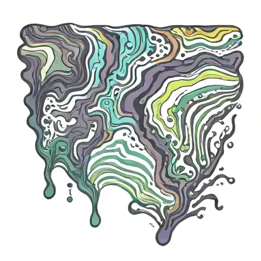 oil slick  tattoo design idea