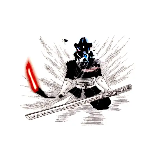 Samurai Darth Vader tattoo design idea