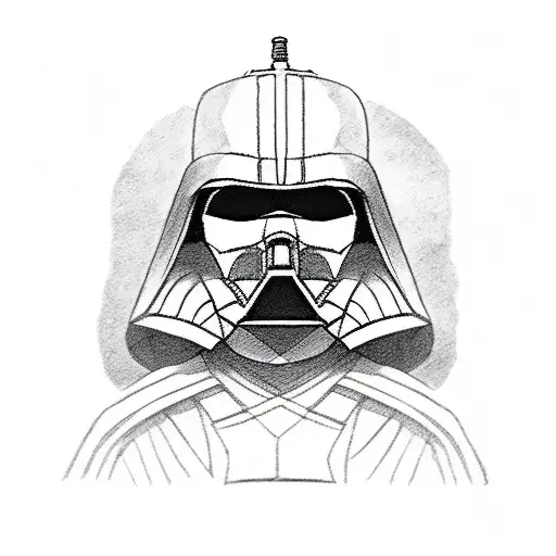 Samurai Darth Vader tattoo design idea