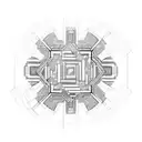 Computer chip architecture tattoo design idea