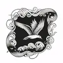 flying Goose tattoo design idea