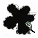 one tiny clover garnish in a martini glass tattoo design idea