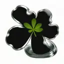 one tiny clover garnish in a martini glass tattoo design idea