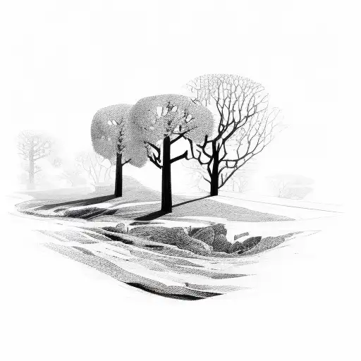 the road not taken tattoo design idea