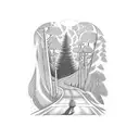 the road not taken tattoo design idea