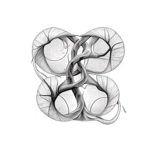 Make A Professional Tattoo Of A Ceiba Tree That Its Trunk Is In The Form Of A Double Helix Like Dna."  tattoo design idea