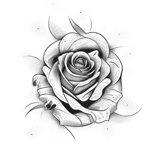 dead Rose tattoo design idea