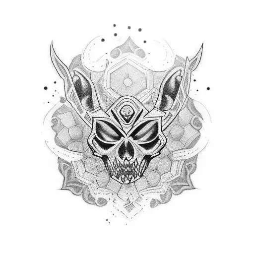 mafia style leg sleeve tattoo design idea