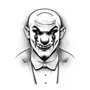 gangster clown tattoo design idea
