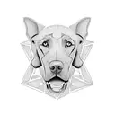 weimaraner tattoo design idea