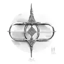 bow and arrow tattoo design idea