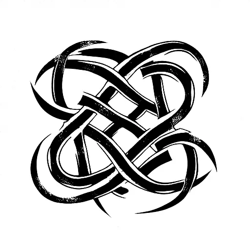 celtic knot, lindwyrm, jormungandr, abstract, lattice design for arm sleeve tattoo design idea