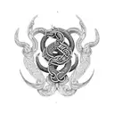 runestone, Jörmungandr, lindwyrm, stone carving, viking inspired artwork  tattoo design idea