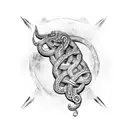runestone, Jörmungandr, lindwyrm, stone carving, viking inspired artwork  tattoo design idea