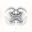 moral Eel skeleton tattoo design idea