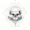 moral Eel skeleton tattoo design idea