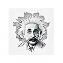 einstein and a atomic bomb tattoo design idea