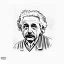 einstein and a atomic bomb tattoo design idea