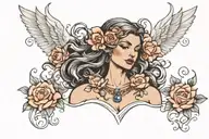 aphrodite goddess tattoo design idea