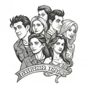 Friends TV show tattoo design idea