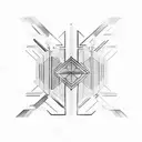 simple mirrors edge circuit board tattoo design idea