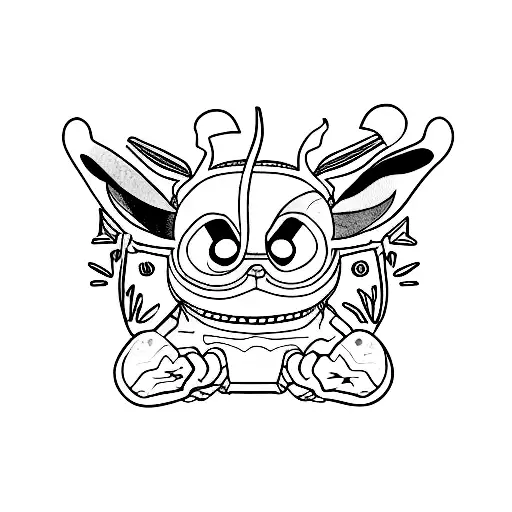 stitch tattoo design idea