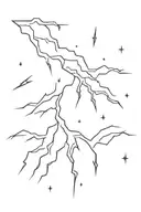 thunder lightning tattoo design idea