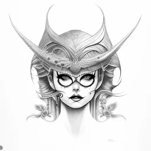 Elvira a rainha das trevas tattoo design idea