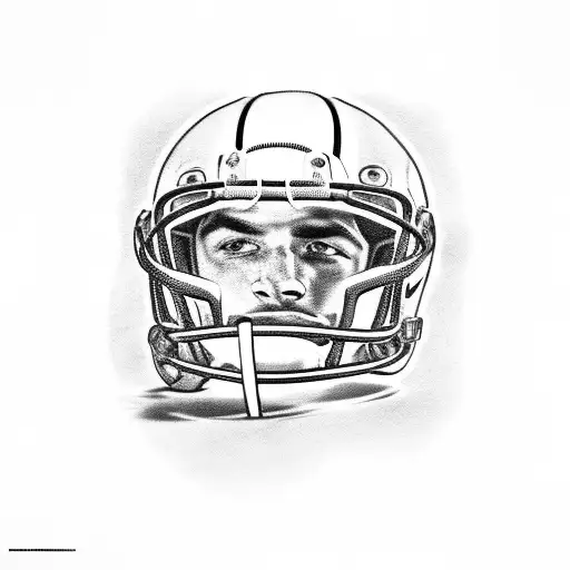Football Player Miami tattoo design idea