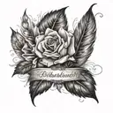 names and dates of birthday date tattoo design idea