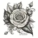 names and dates of birthday date tattoo design idea