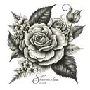 names and dates of birthday date tattoo design idea