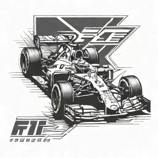 formula 1 miami tattoo design idea