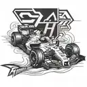 formula 1 miami tattoo design idea