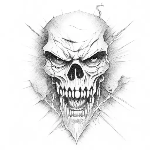 evil dead tattoo design idea