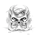evil dead tattoo design idea