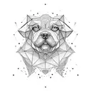 Woof polygon tattoo design idea