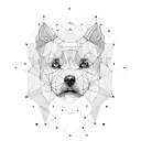 Woof polygon tattoo design idea