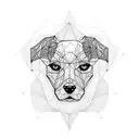 Woof polygon tattoo design idea