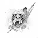 Bad Attitude tattoo design idea