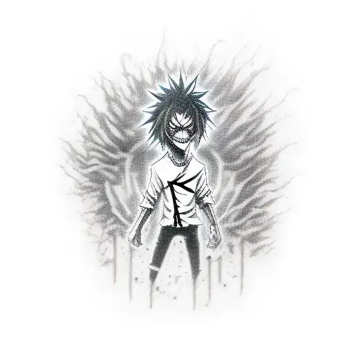 riuk death note tattoo design idea