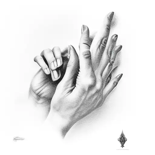 hands of creation tattoo design idea