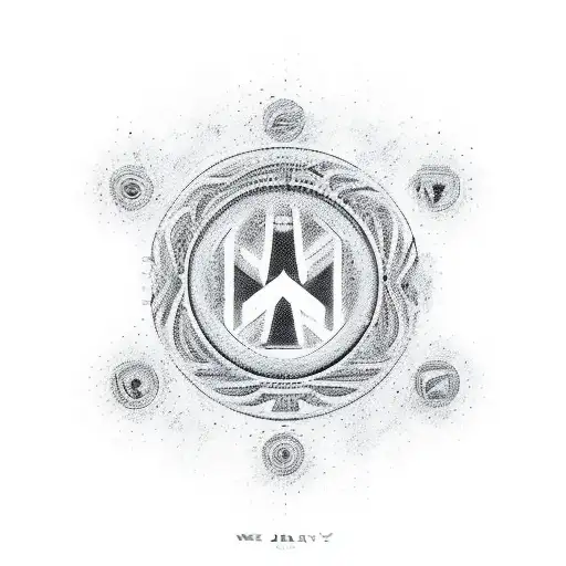 A basic tattoo design that is similar to the ensō circle, but a figure of 8. It should just be the symbol with a white b tattoo design idea