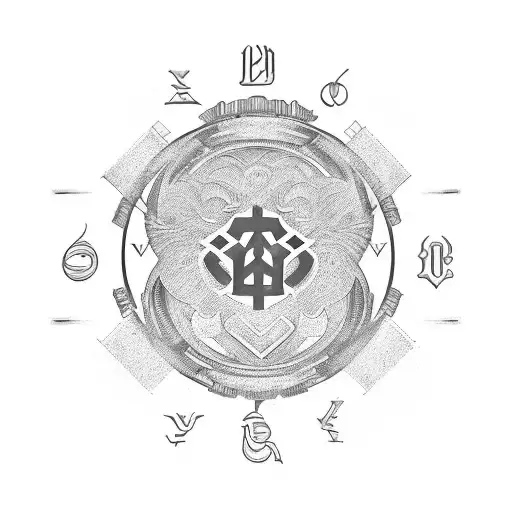 A basic tattoo design that is similar to the ensō circle, but a figure of 8. It should just be the symbol with a white b tattoo design idea