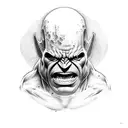 hulk manacled tattoo design idea