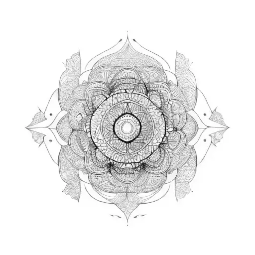 inner peace tattoo design idea